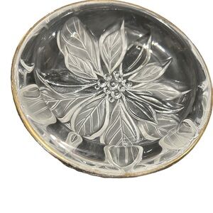 Elegant Clear Glass Decorative Bowl